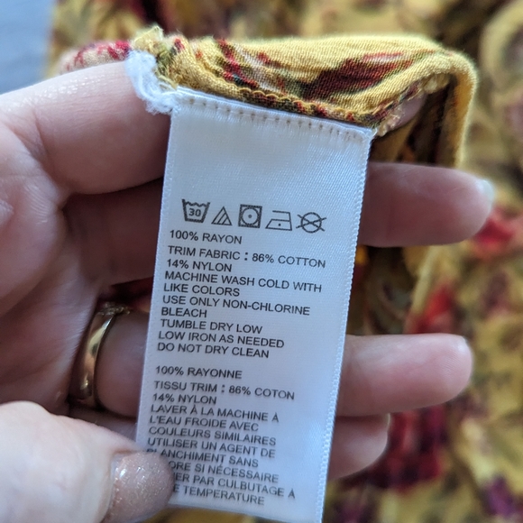 URBAN OUTFITTERS - Mustard Floral Crochet Mini Dress - Picture 5 of 11